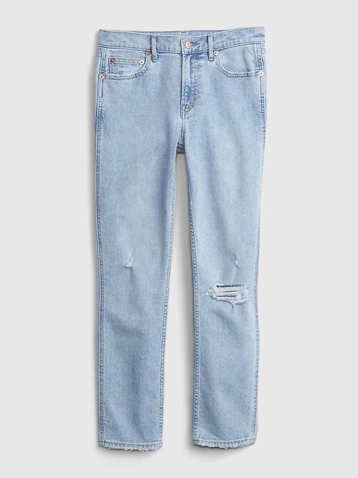 Mid Rise Vintage Slim Jeans with Washwell Product Image