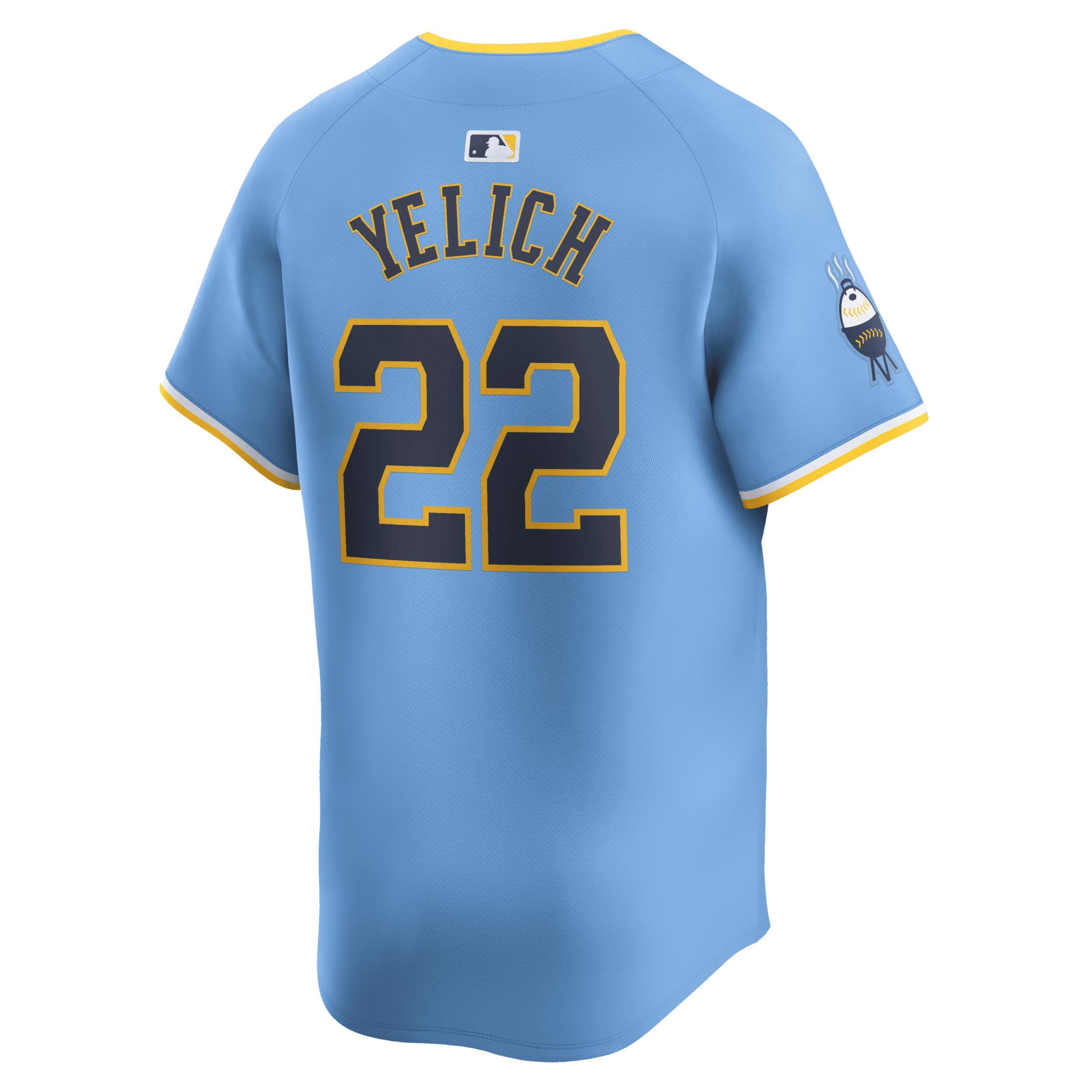 Nike Mens Powder Blue Milwaukee Brewers City Connect Limited Jersey - Powder Blue Product Image