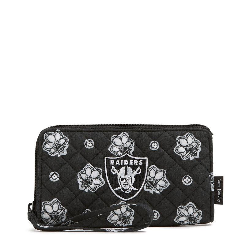 Vera Bradley NFL RFID Front Zip Wristlet Women in Las Vegas Raiders Bandana Product Image