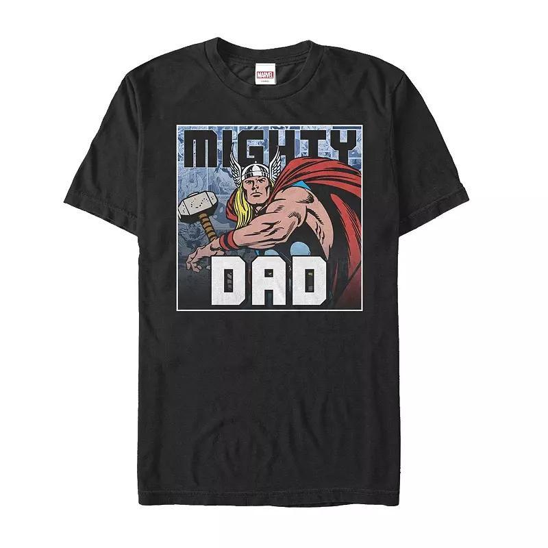 Mens Marvel Thor Mighty Dad Graphic Tee Product Image