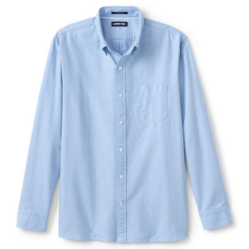 Big & Tall Lands End Sail Rigger Oxford Button-Down Shirt, Mens Product Image