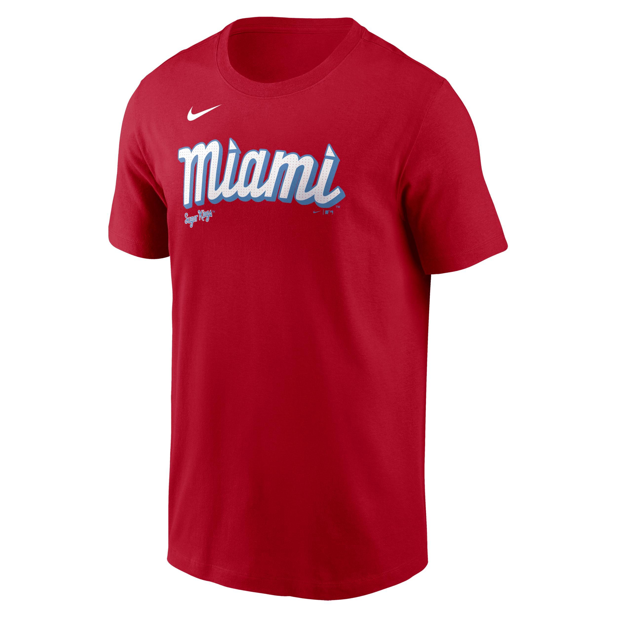 Jazz Chisholm Jr. Miami Marlins City Connect Fuse Nike Men's MLB T-Shirt Product Image