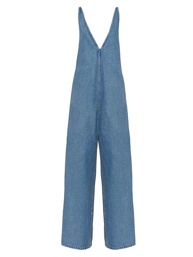 Womens Denim Jumpsuit Product Image