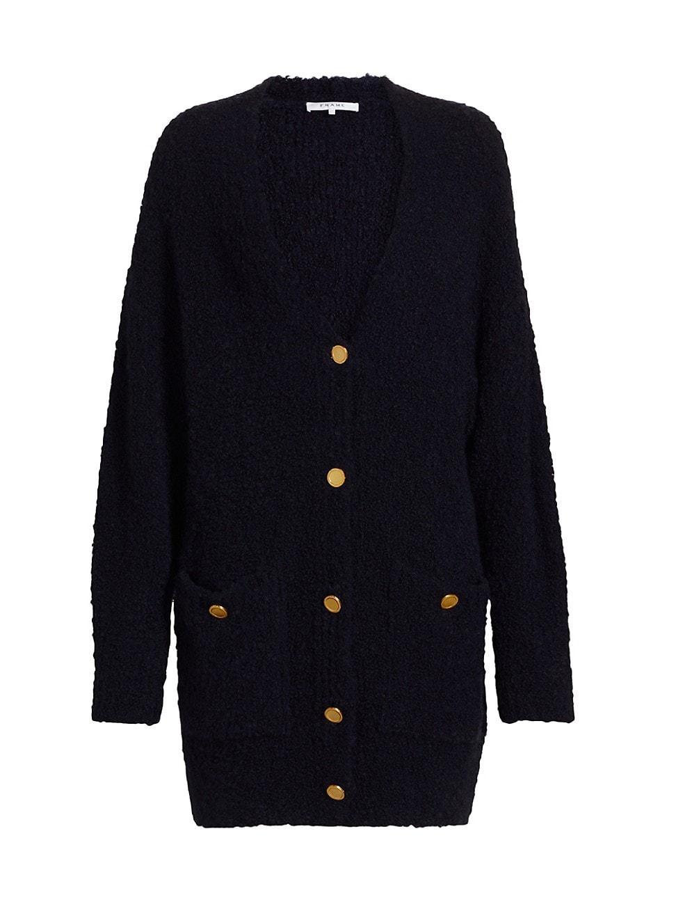 Womens Boyfriend Boucl Cardigan Product Image