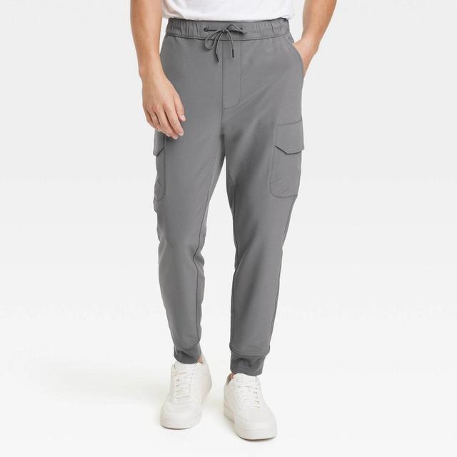 Men's Tech Cargo Jogger Pants - Goodfellow & Co™ Thundering Gray M Product Image