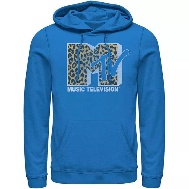 Mens MTV Logo Cheetah Print Hoodie Product Image