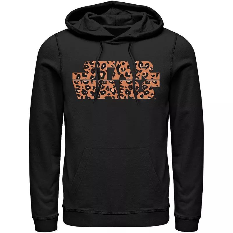 Mens Star Wars Basic Logo Cheetah Print Fill Hoodie Product Image