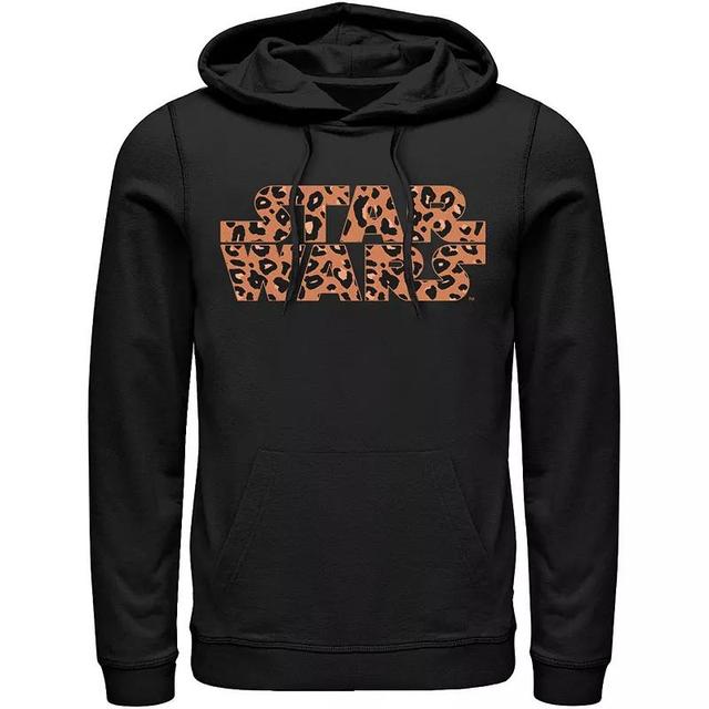 Mens Star Wars Basic Logo Cheetah Print Fill Hoodie Product Image