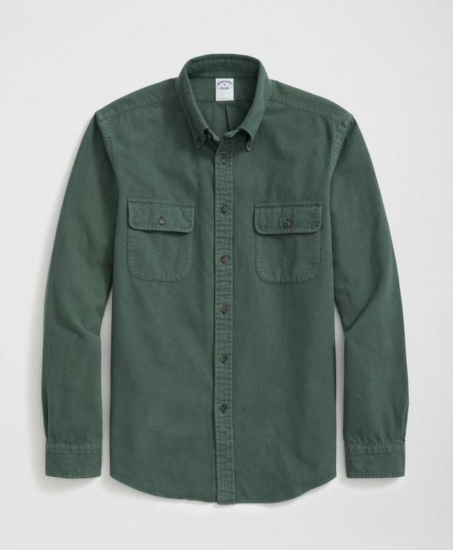 Brushed Cotton Sport Shirt in Flannel Product Image