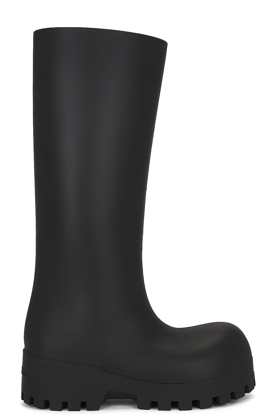 Balenciaga Bulldozer Rainboot in Black Product Image