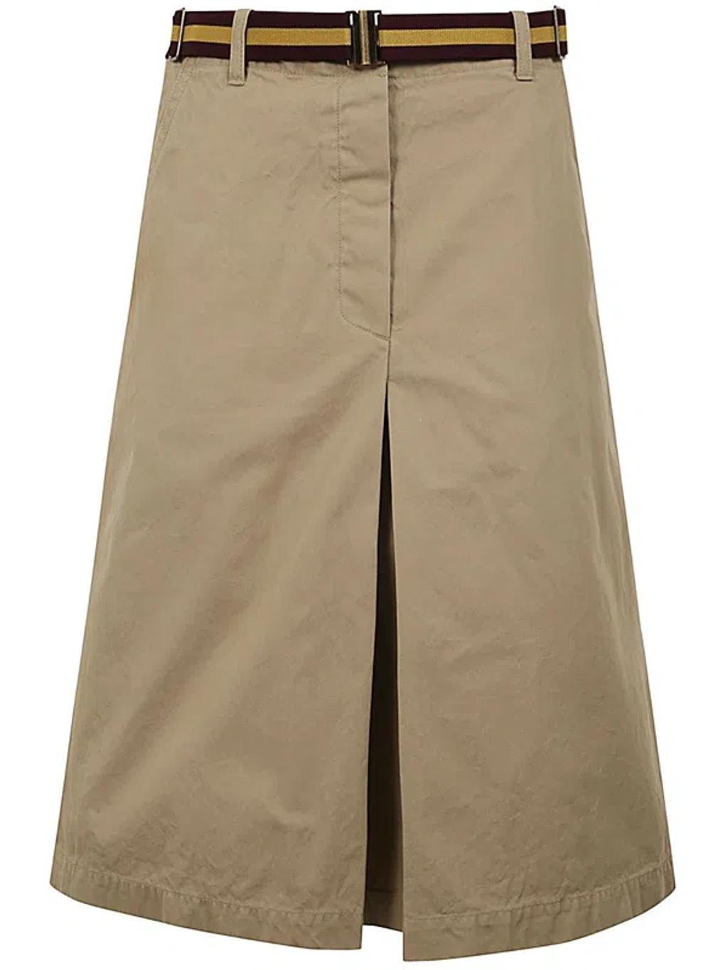 01700 Sulia Bis 8131 Skirt Clothing In Brown Product Image