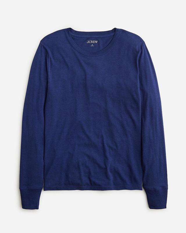 Premium jersey long-sleeve crewneck T-shirt Product Image