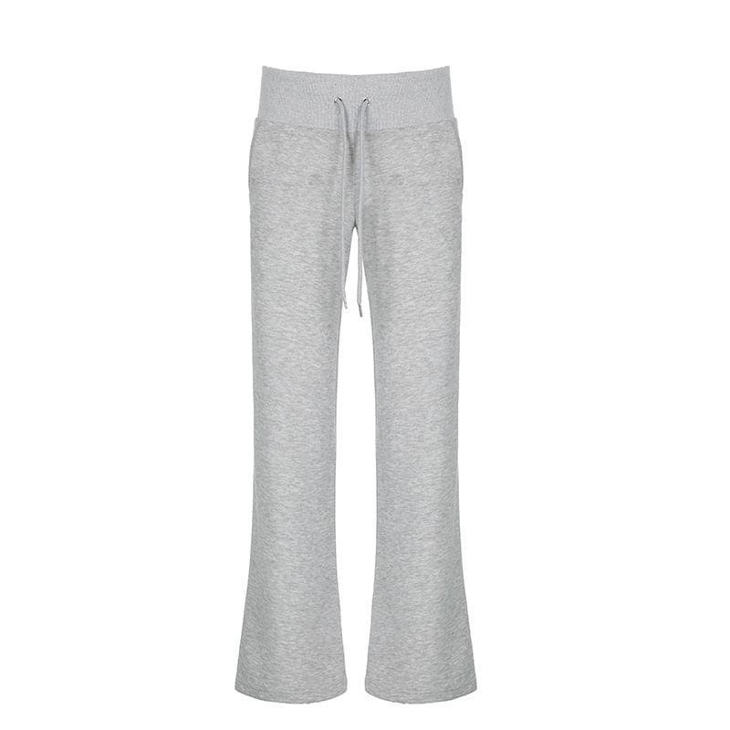 Low Rise Plain Flared Pants Product Image