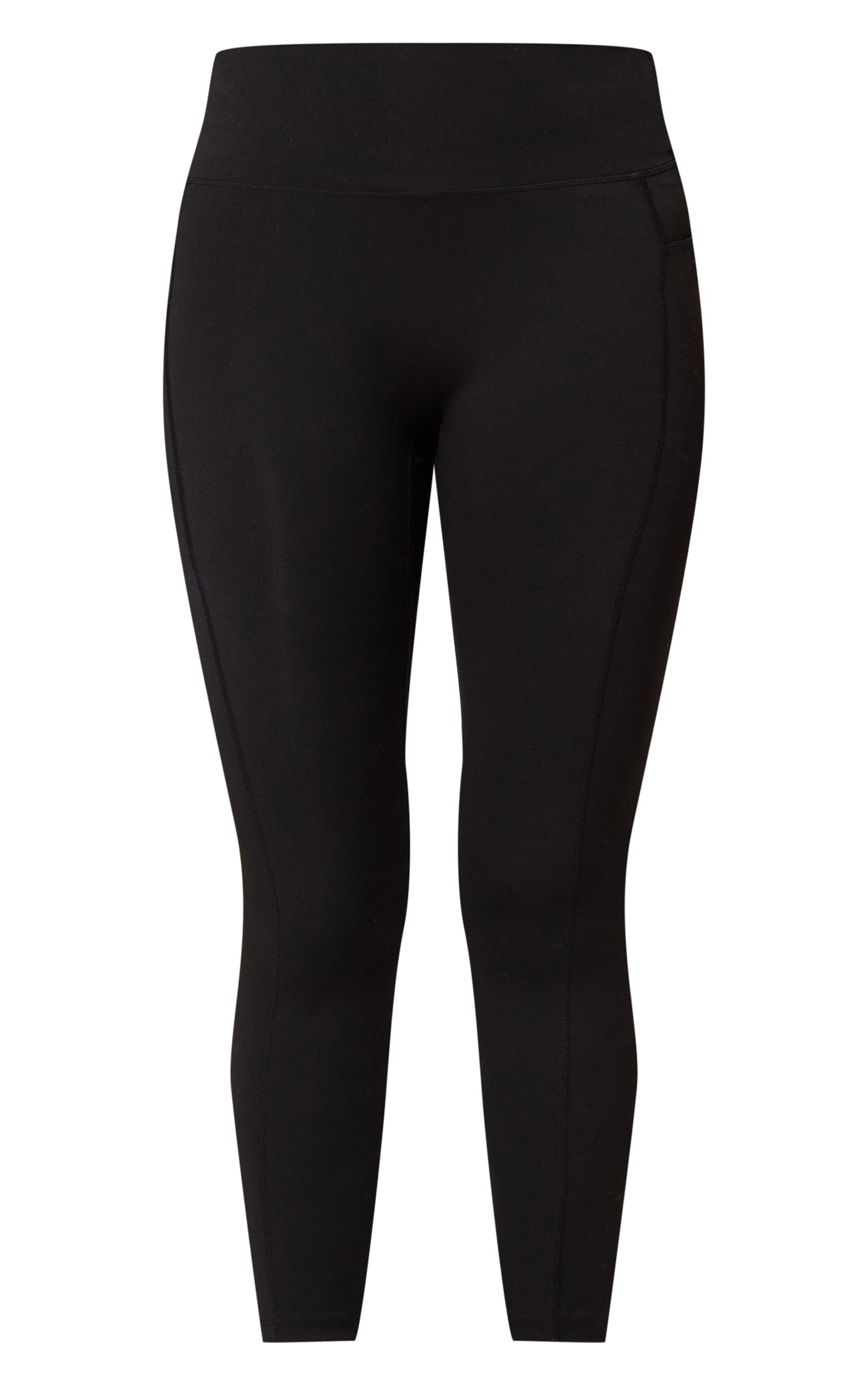 PLT RUN Black Sculpt Pocket Detail Cropped Leggings Product Image