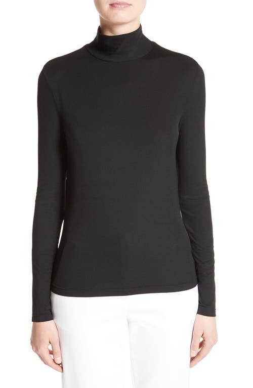 St. John Collection Nuda Fine Jersey Turtleneck Top Product Image