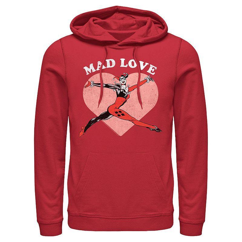 Mens Batman Harley Quinn Mad Love Graphic Hoodie Product Image