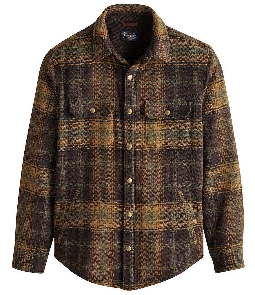 Pendleton Forest Herringbone Twill Long Sleeve Woven Shirt Product Image