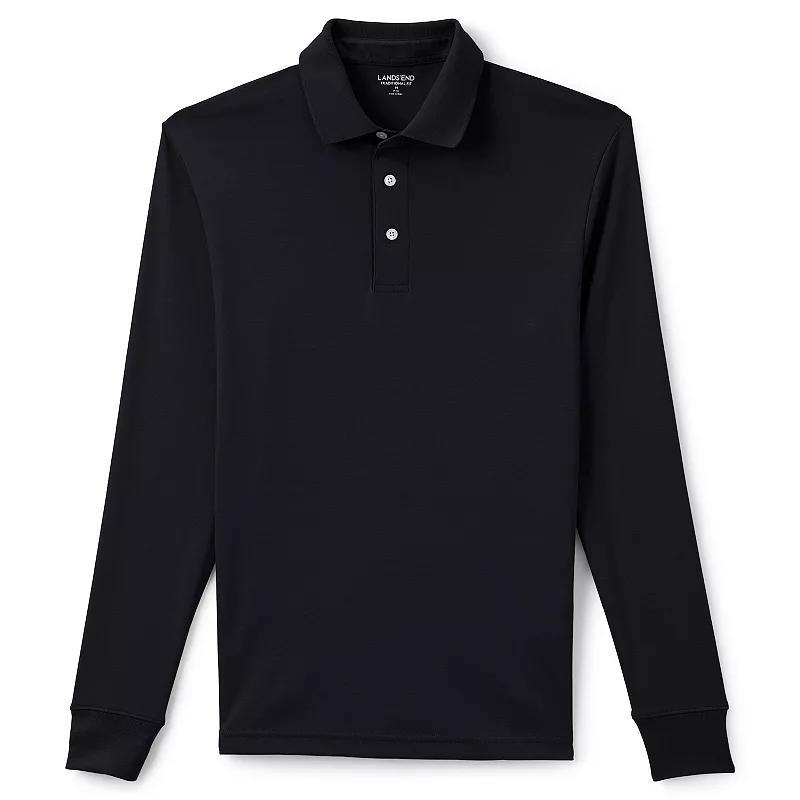 Men's Long Sleeve Super Soft Supima Polo Shirt Product Image