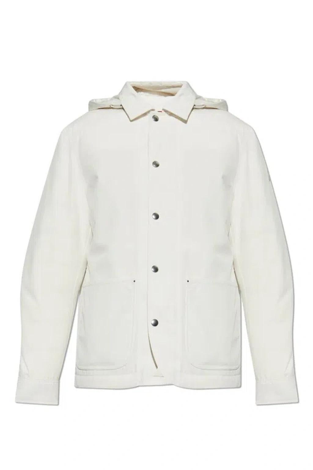 Buffaure Tech & Cotton Down Jacket In Silk White Product Image