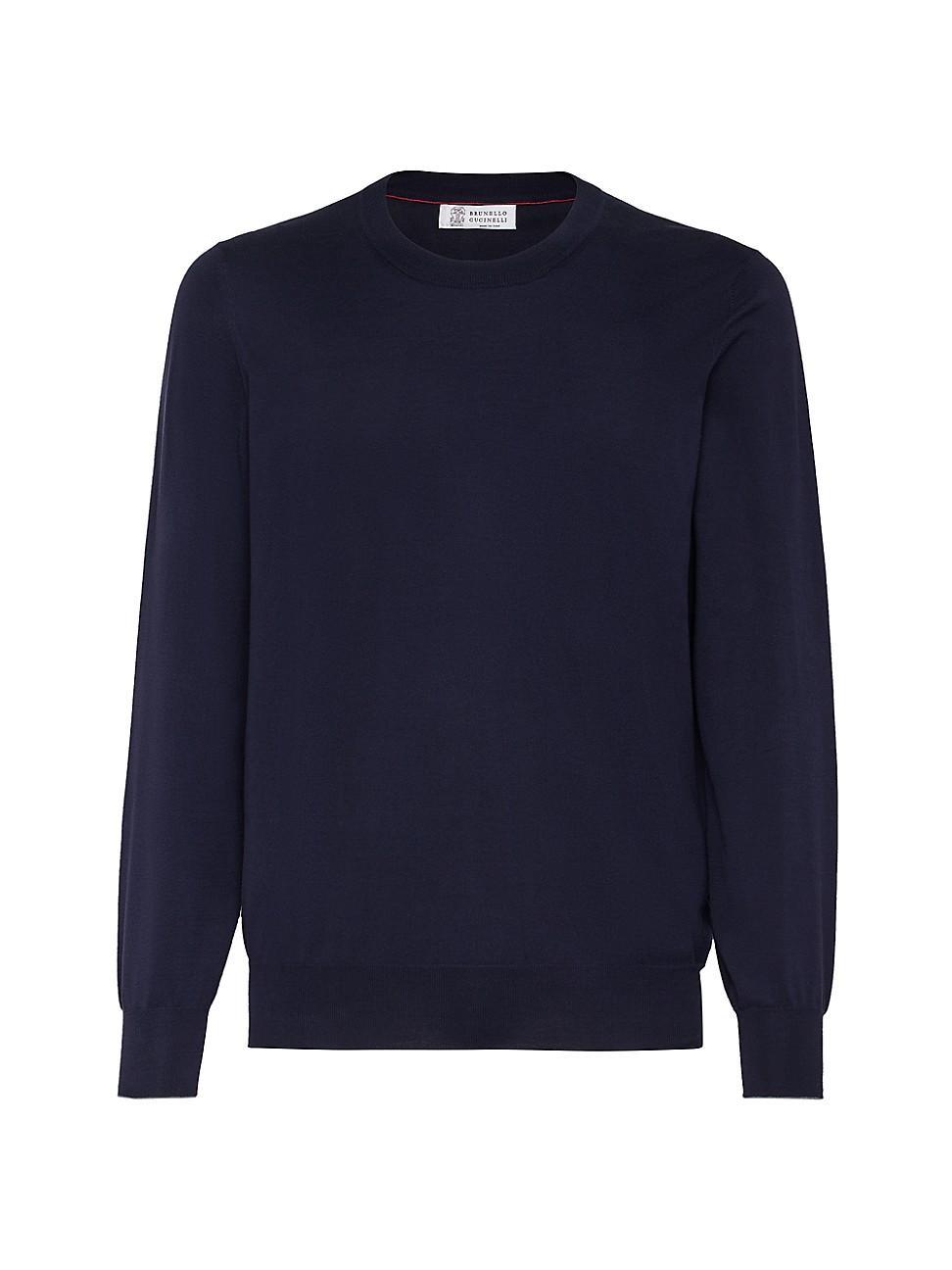 Mens Cotton Lightweight Sweater Product Image