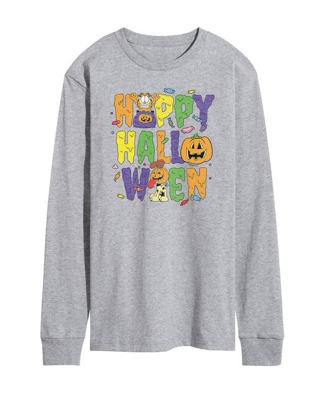 Airwaves Mens Garfield Happy Halloween Long Sleeve T-shirt Product Image