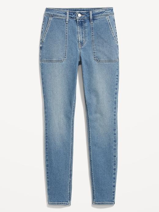 High-Waisted Rockstar Super-Skinny Jeans Product Image