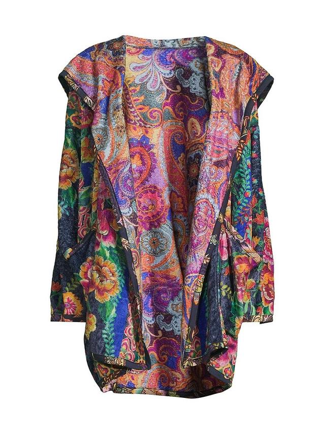 Womens Joan Floral Sherpa Jacket Product Image