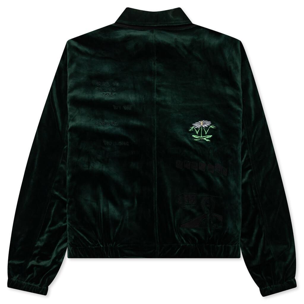 Velour Reversible Jacket - Green Male Product Image