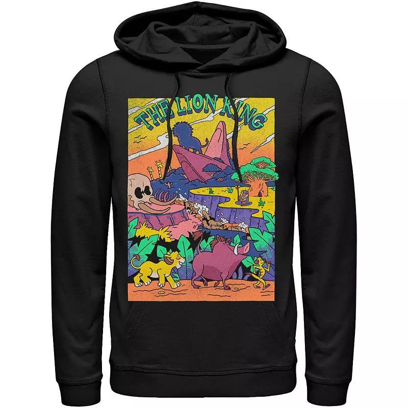 Disneys Lion King Mens Legend of Lion King Colorful Hoodie Athletic Grey Product Image