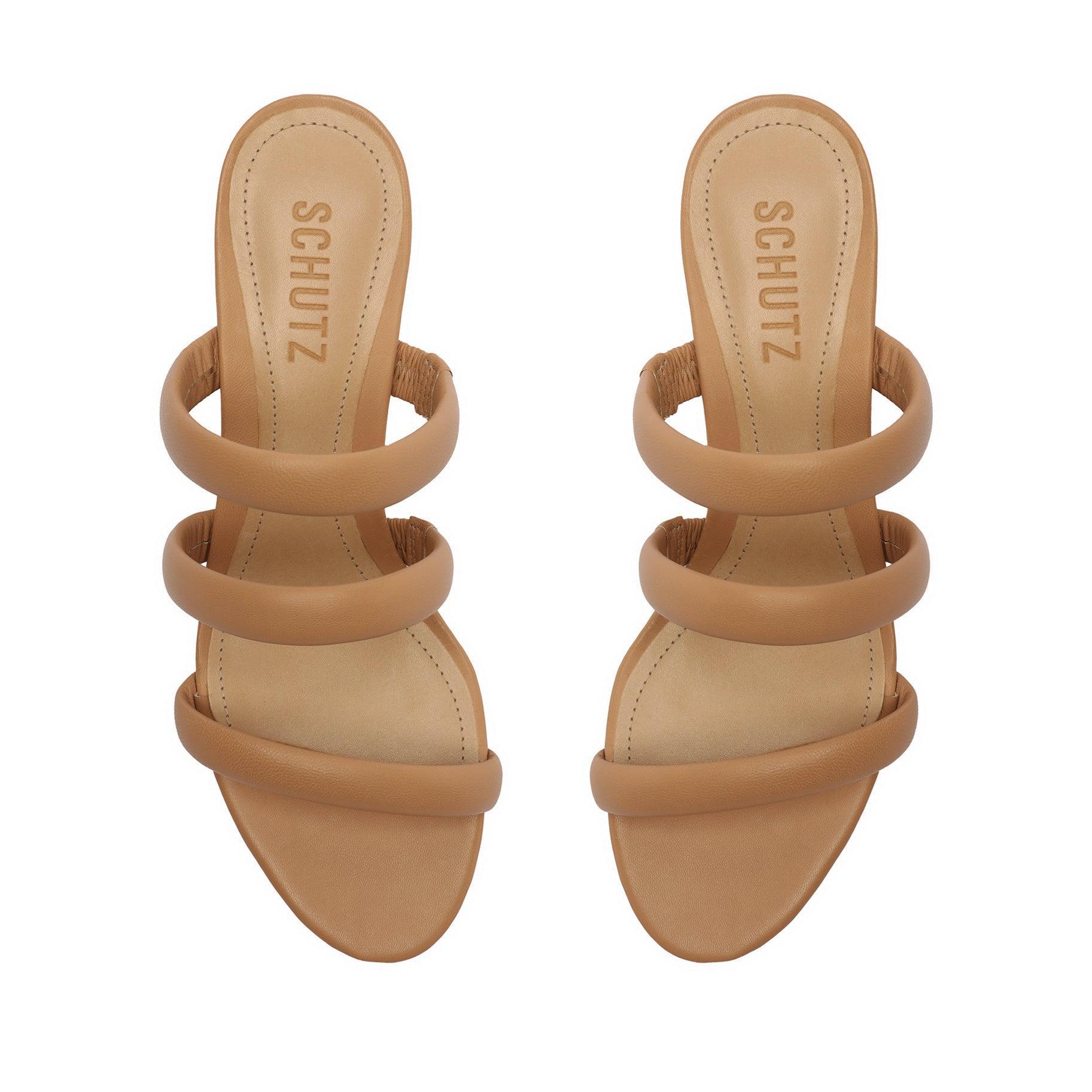 Olly Mid Block Nappa Leather Sandal Female Product Image