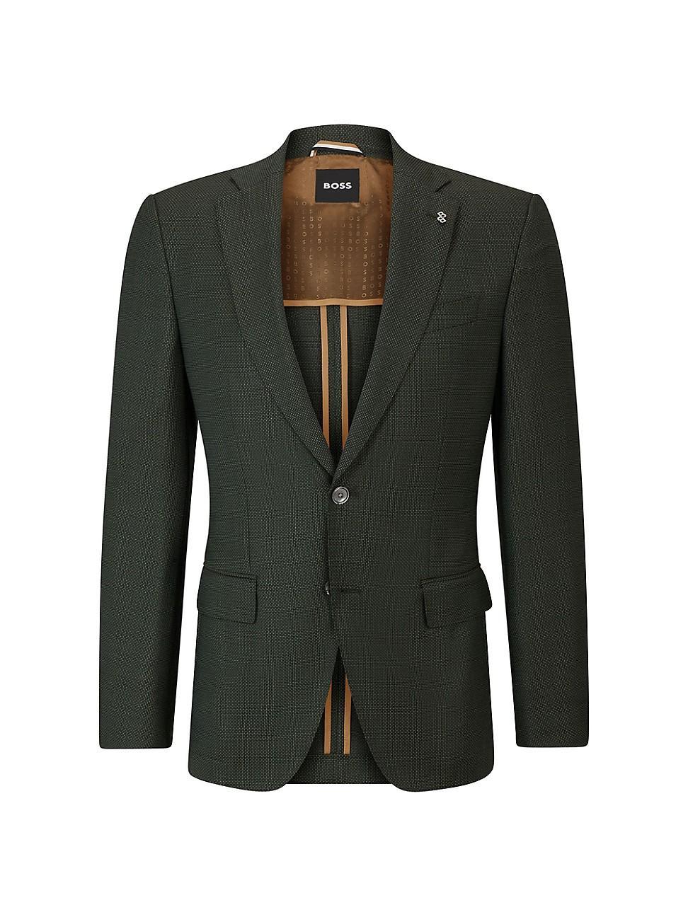 Mens Slim-Fit Jacket in Wool Twill Product Image