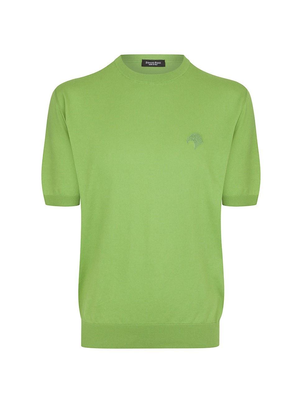 Mens Short Sleeve Crewneck Sweater Product Image