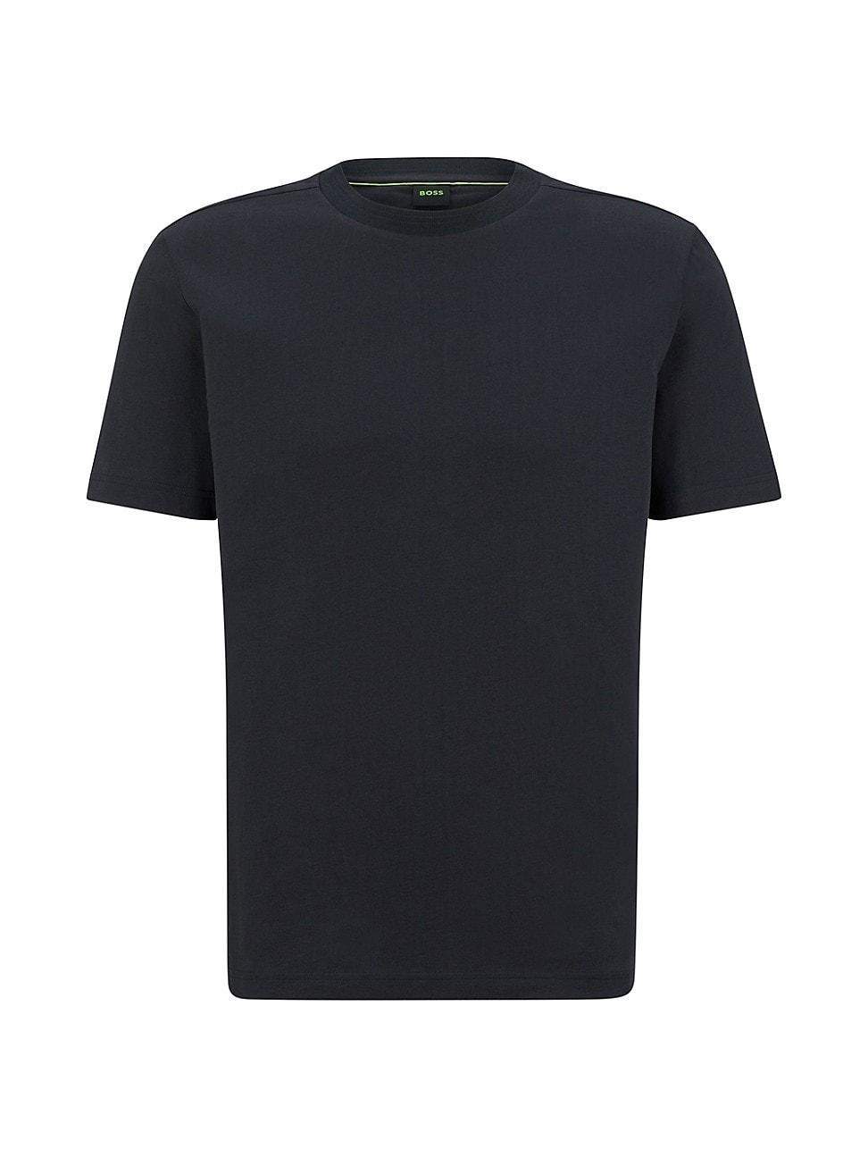 Mens Cotton-Jersey T-Shirt With Logo Collar Product Image