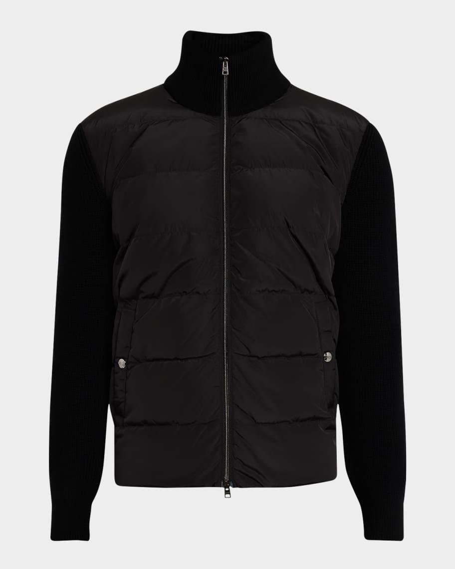 Mens Knit Puffer Jacket Product Image