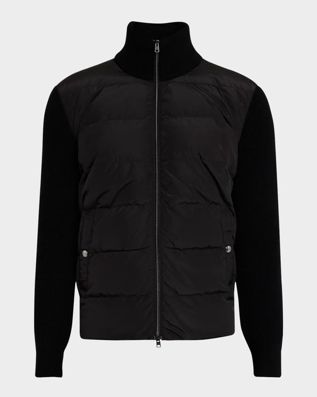 Men's Knit Puffer Jacket Product Image