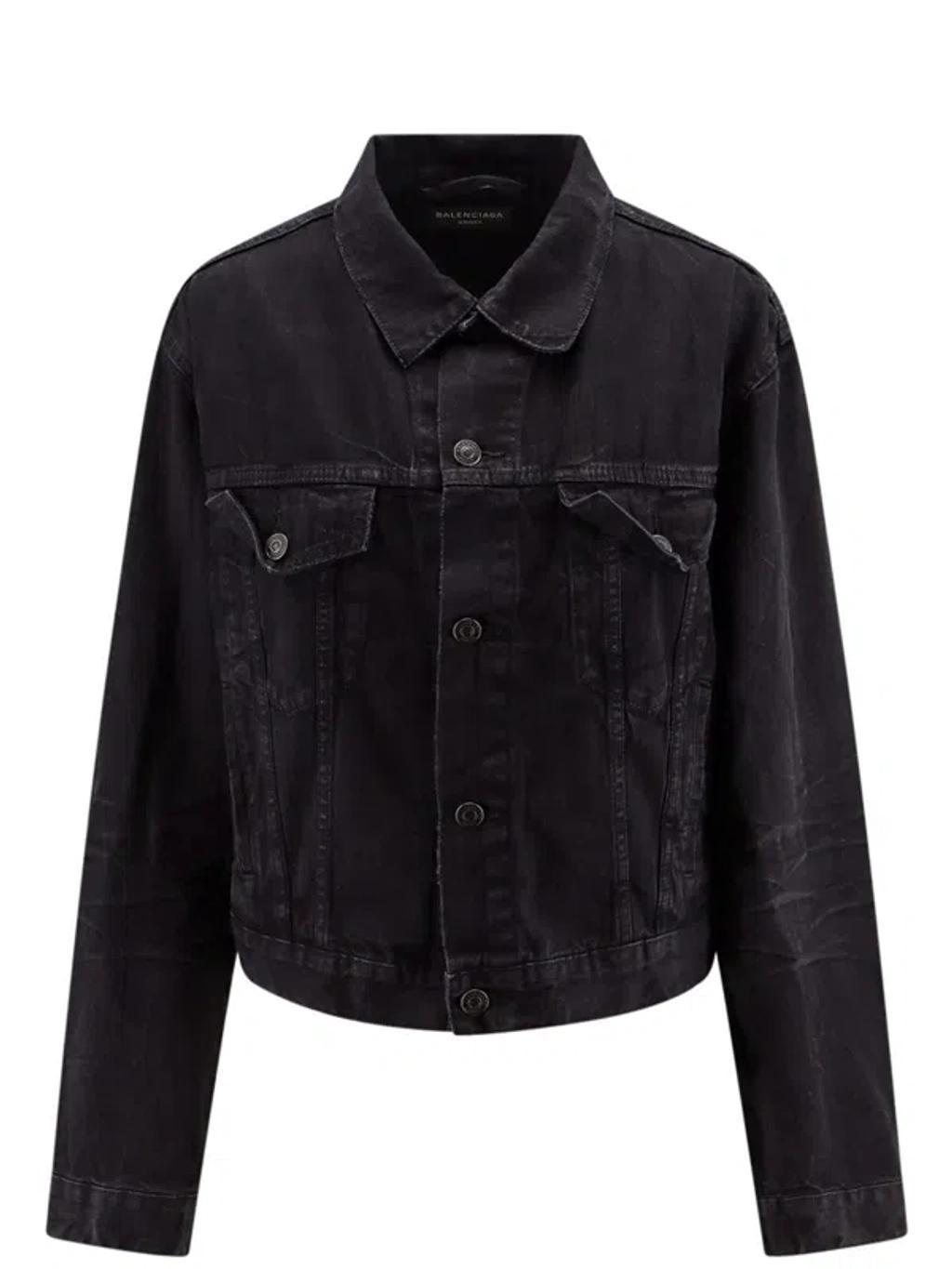 BALENCIAGA Jacket In Lightweight Black Product Image