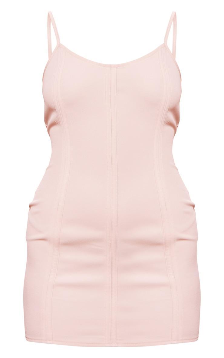 Nude Binding Detail Strappy Mini Dress Product Image