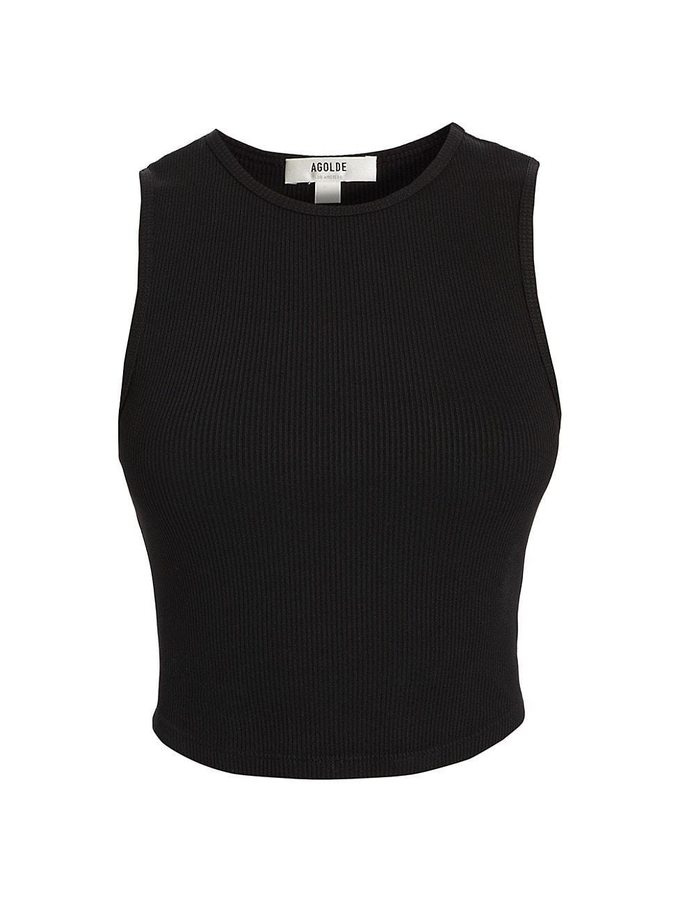 Womens Nova Rib-Knit Cropped Tank Product Image