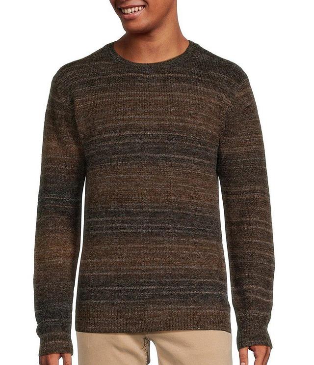 Rowm Into The Blue Collection Long Sleeve Spacedye Multicolor Crew Neck Sweater Product Image