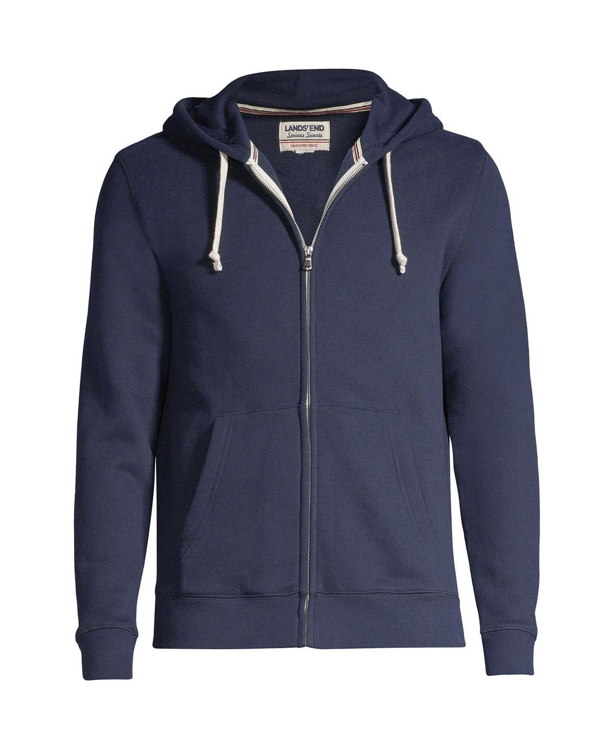 Lands End Mens Big & Tall Long Sleeve Serious Sweatshirt Full-Zip Hoodie Product Image