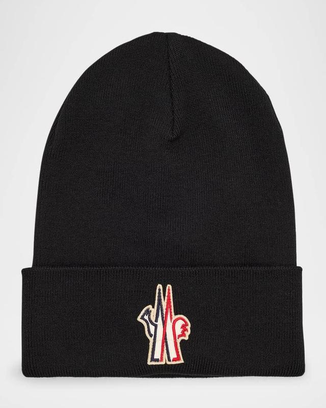 Men's Fine Wool Logo Beanie Product Image