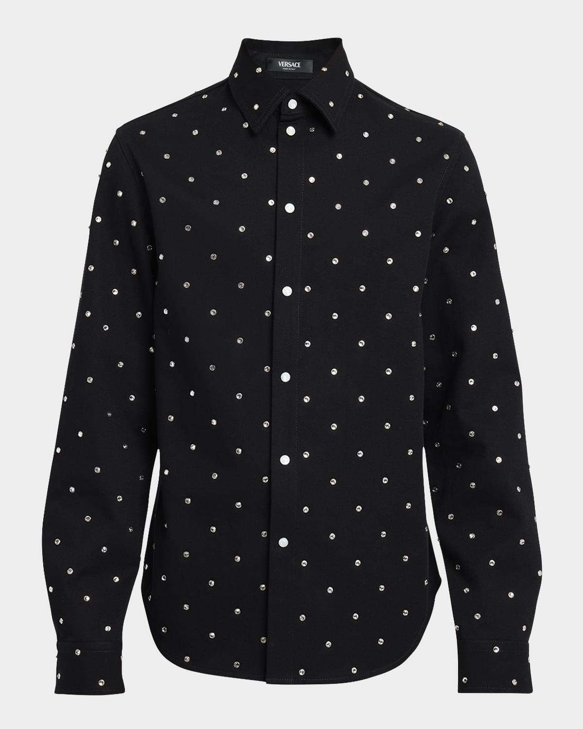 Men's Starry Sky Denim Shirt Product Image