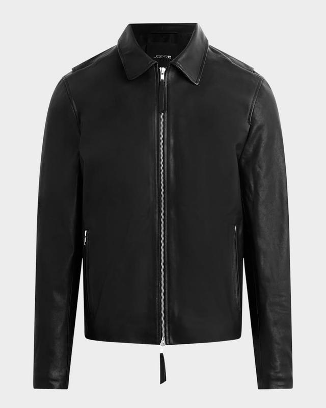 Men's Leather Moto Jacket Product Image