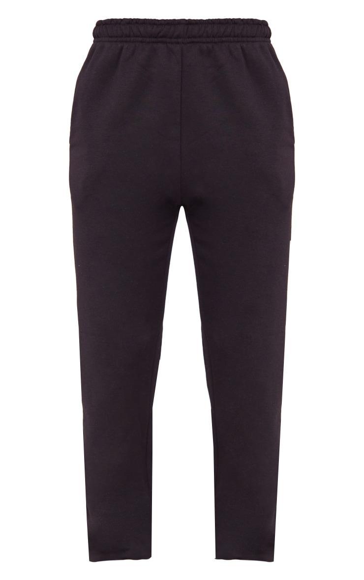 Black Sweat Cuffed High Waist Sweatpants Product Image