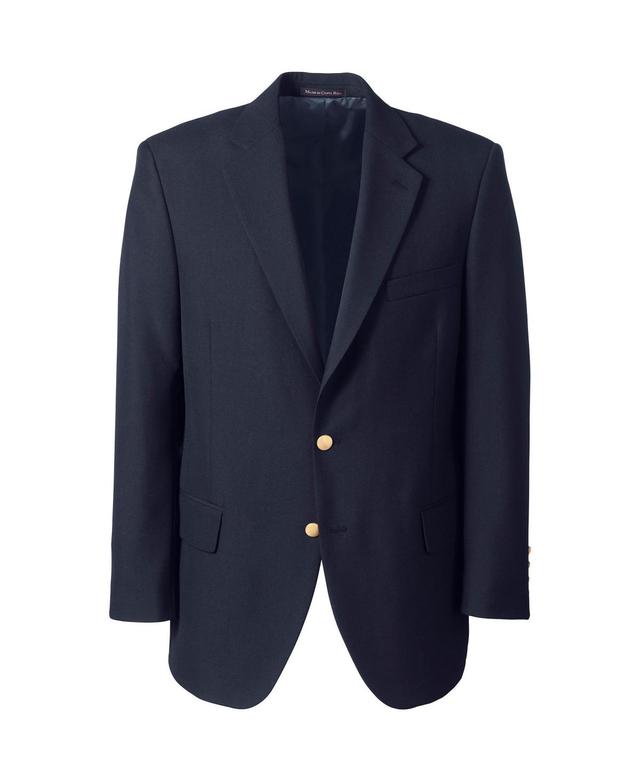 Big & Tall Lands End Classic Navy Blazer, Mens Blue Product Image