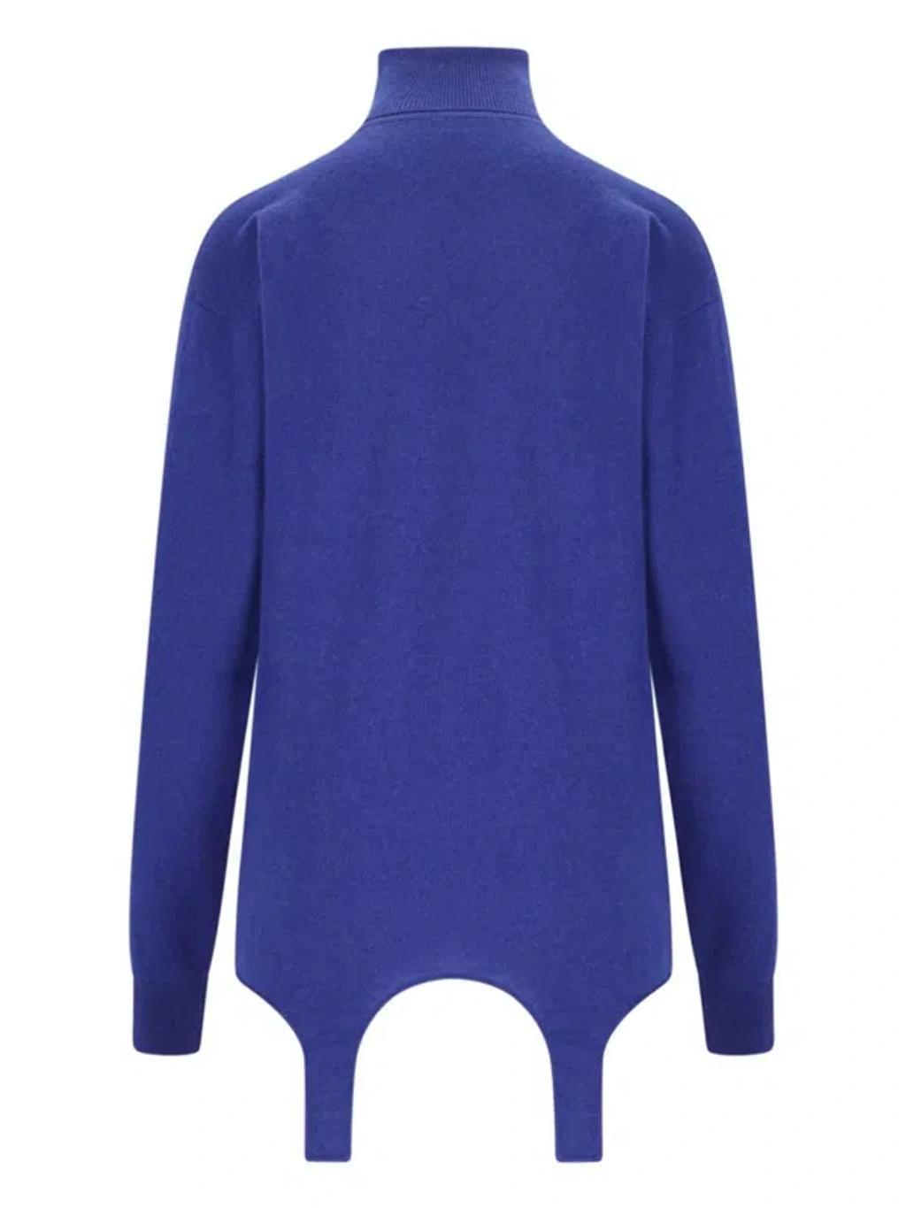 SAINT LAURENT Sweaters In Bleu Roi Product Image