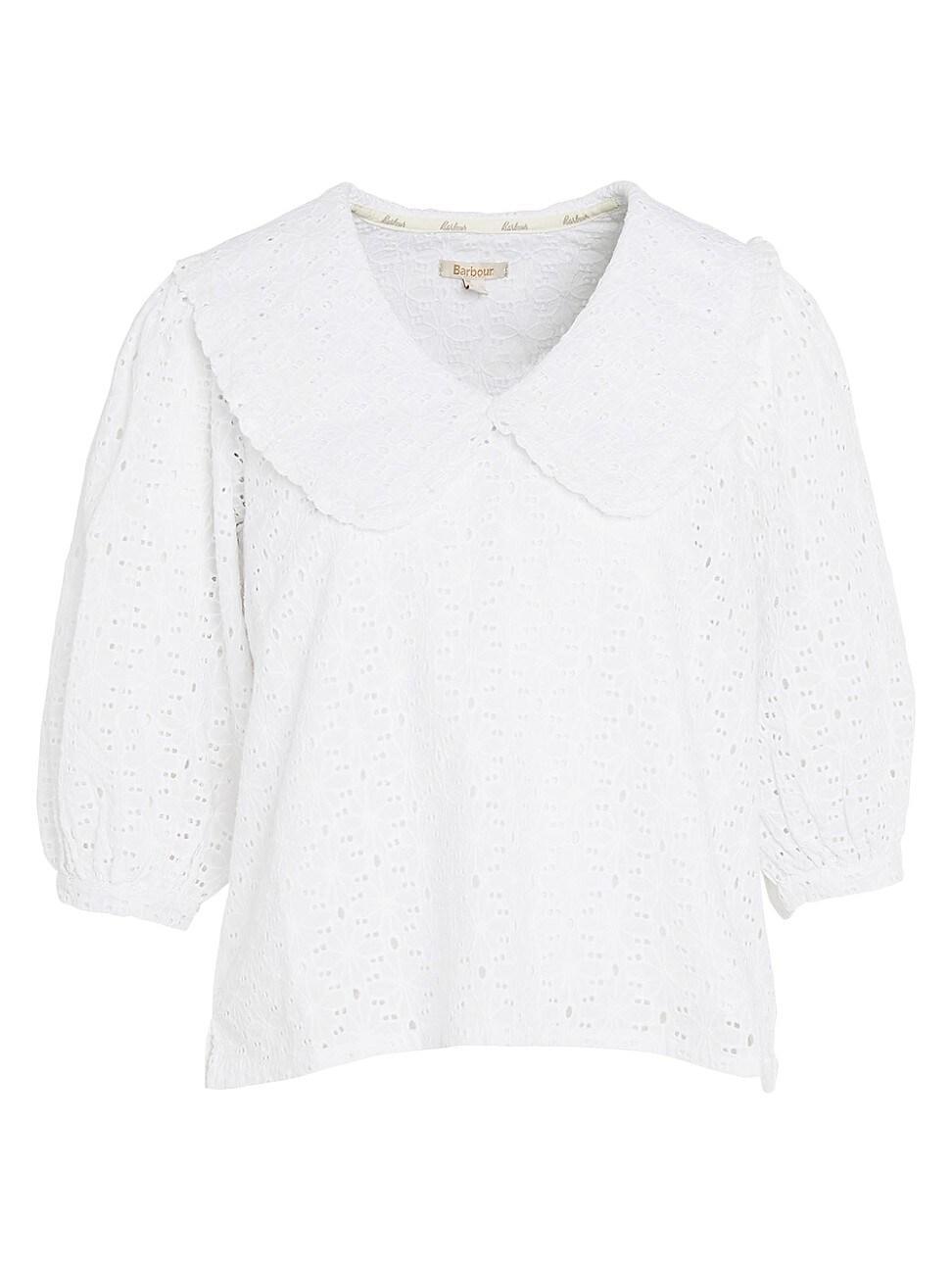 Barbour Kelley Eyelet Cotton Top Product Image