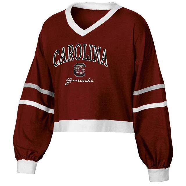 NCAA Georgia Bulldogs Womens Long Sleeve V-Neck T-Shirt Product Image