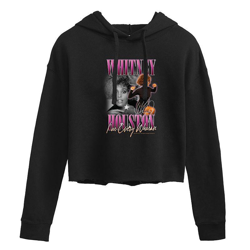 Juniors Whitney Houston Woman Cropped Hoodie, Girls Product Image