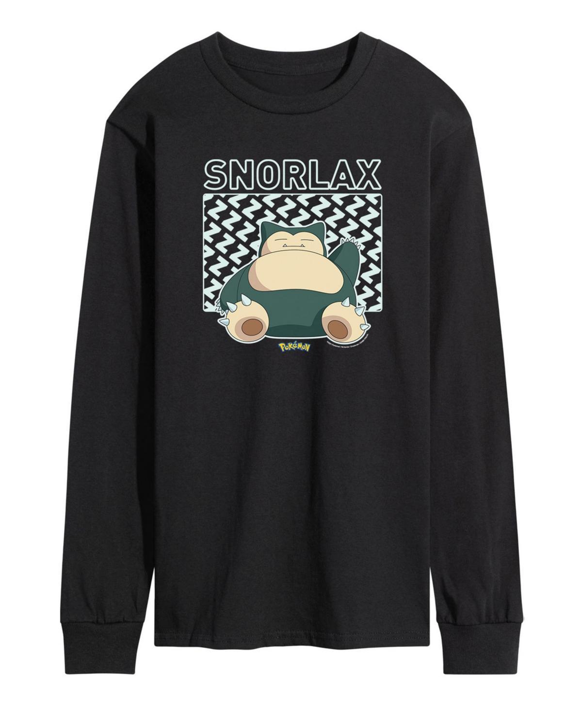 Mens Pokemon Snorlax Long Sleeve T-shirt Product Image